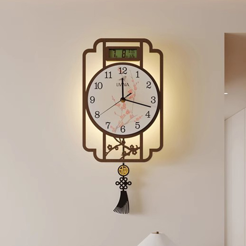 Interior Design Vintage Modern - Цифровые роскошные настенные часы для гостиной,